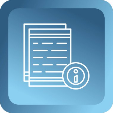 Belge simgesinin vektör illüstrasyonu