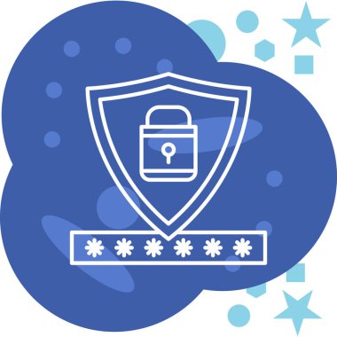 Rozet simgesi, basit vektör illüstrasyonu