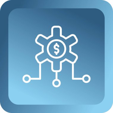 Dolar. Web simgesi basit tasarım