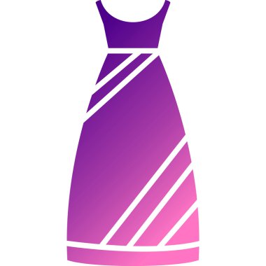 Kadın elbise vektörü çizimi