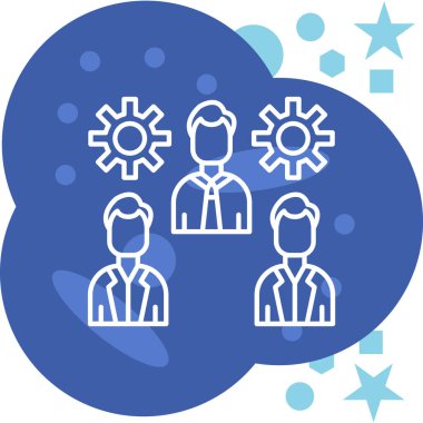 İş simgesinin vektör illüstrasyonu