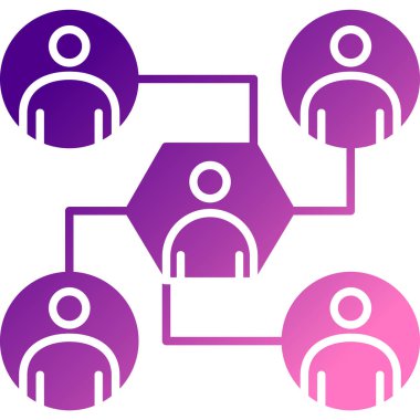 Grup üyeleri. vektör simgesi