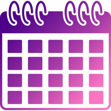 Takvim simgesi vektör illüstrasyonu