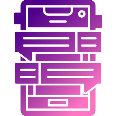 arşiv simgesi vektör illüstrasyonu