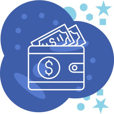 Dolar işareti. Basit resimleme