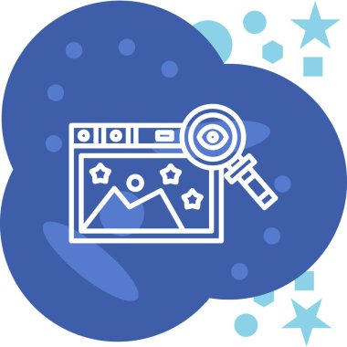 Bulut. Web simgesi basit illüstrasyon