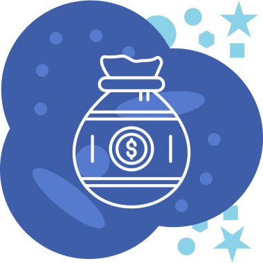 Para için. Web simgesi basit illüstrasyon