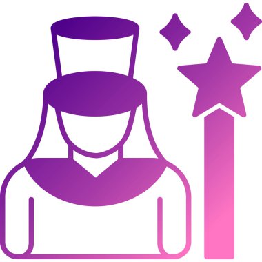 kadın şapka web simgesi basit illüstrasyon