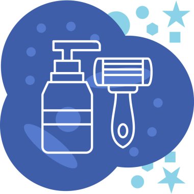 Sprey şişe, sprey şişe simgesi ana hatlarıyla - tarz