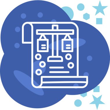 Bir takvim simgesinin vektör illüstrasyonu