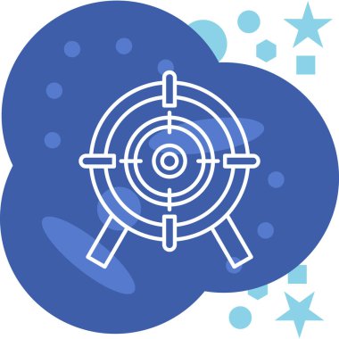 Mavi arkaplanın vektör illüstrasyonu