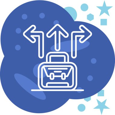 Bir çantanın vektör illüstrasyonu