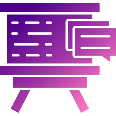 Konuş. Web simgesi basit illüstrasyon