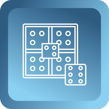 oyun zar simgesi vektör çizimi