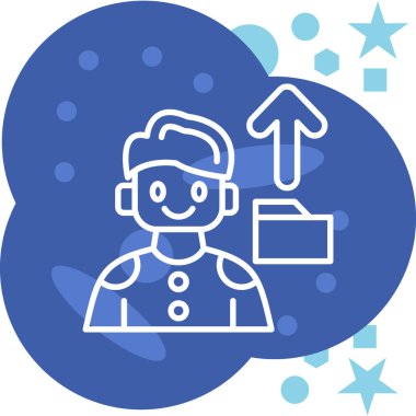 İnsan simgesinin vektör illüstrasyonu