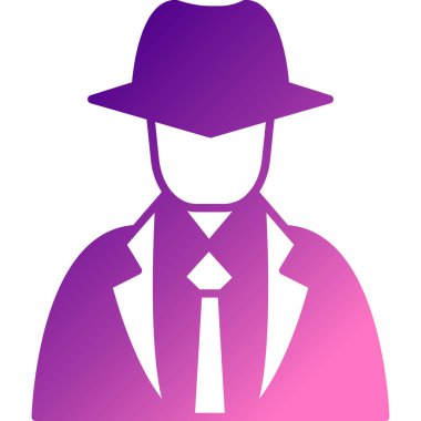 Şapka vektör illüstrasyonlu bir iş adamı