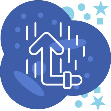 Bir bulut simgesinin vektör illüstrasyonu