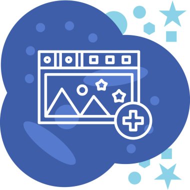 Mavi ve beyaz bulutların arka planının vektör çizimi