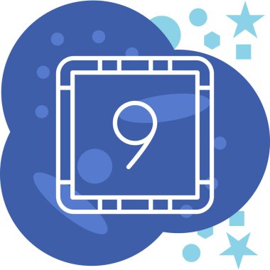 Moda stili izole edilmiş arkaplanda sekiz numaralı simge