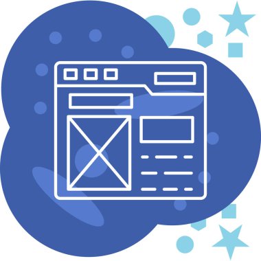 Web sayfası simge tasarımı vektör illüstrasyonu