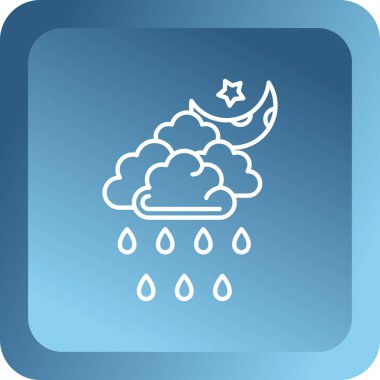 bulut hava kutsal kişilerin resmi, vektör çizim