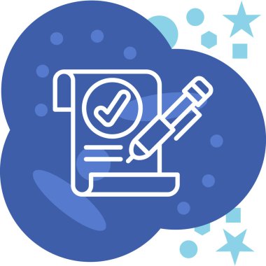 Mikroskobun modern bir simgesinin vektör çizimi