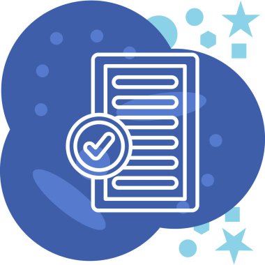 Kontrol listesi simgesi tasarım vektörü