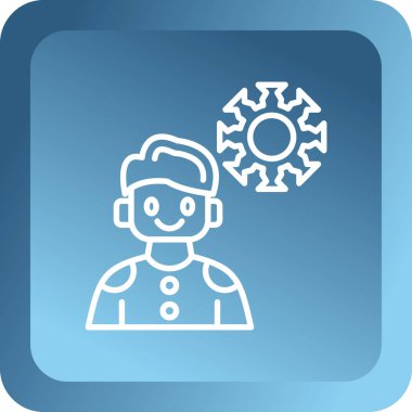 Teçhizat Web simgesi basit illüstrasyon