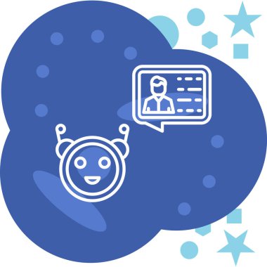 Beyaz arka planda bulut simgesi olan çizgi erkek kafası. Renkli taslak konsepti. vektör.