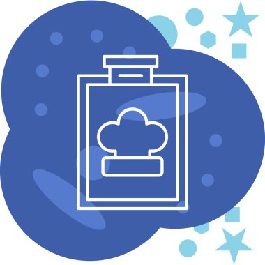 Bulut. Web simgesi basit illüstrasyon