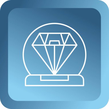 Beyaz arkaplanda izole edilmiş elmas simgesi