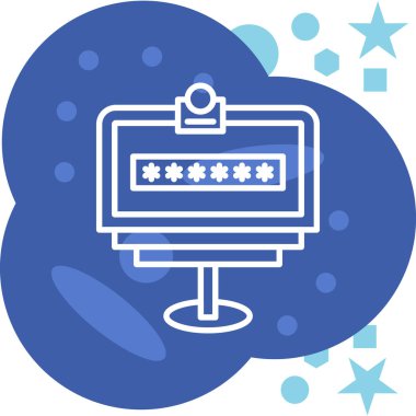 Bulut hesaplama ağı simgesi - taslak biçimi