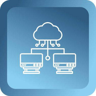 Bulut hesaplama. Web simgesi