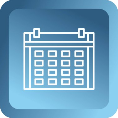 Takvim vektör simgesi modern basit vektör illüstrasyonu