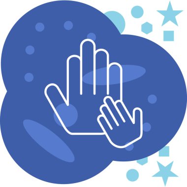 Ana hat biçiminde bulut el simgesi