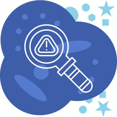 Büyüteç, vektör çizim basit simgesi