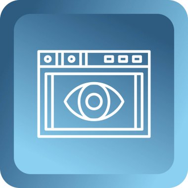 Göz simgesi vektör illüstrasyonu