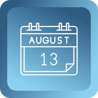 Bir takvim simgesinin illüstrasyonu