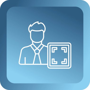 Kartvizit ikonu. vektör illüstrasyonu