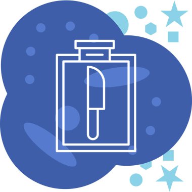 Pil simgesi, basit vektör illüstrasyonu