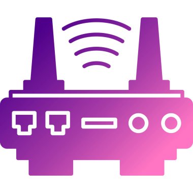 Wi-Fi simgesinin vektör illüstrasyonu