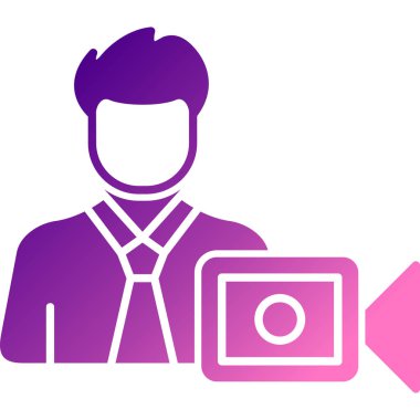 Kamera. Web simgesi basit illüstrasyon