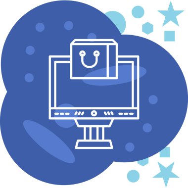 Bulut. Web simgesi basit illüstrasyon