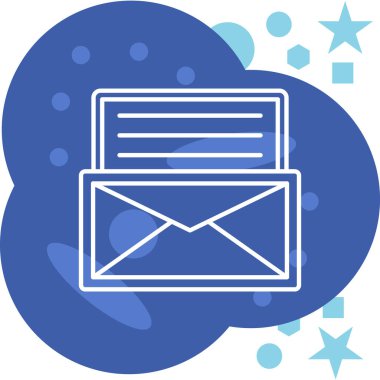 E- posta simgesinin vektör illüstrasyonu