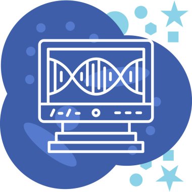 DNA simgesinin vektör illüstrasyonu