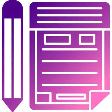 Beyaz arkaplanda belge simgesi izole edildi