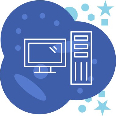 bilgisayar simgesi, vektör illüstrasyonu