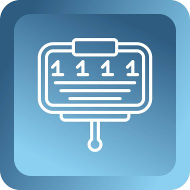 Modern b takviminin vektör illüstrasyonuName