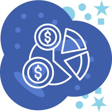 Dolar. Web simgesi basit illüstrasyon