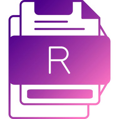 R harfi logo simge tasarım şablonu